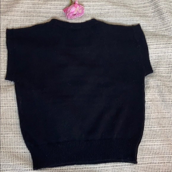 Sweet Vintage Rosebud Sweater Vest Cap Sleeve - Picture 2 of 6